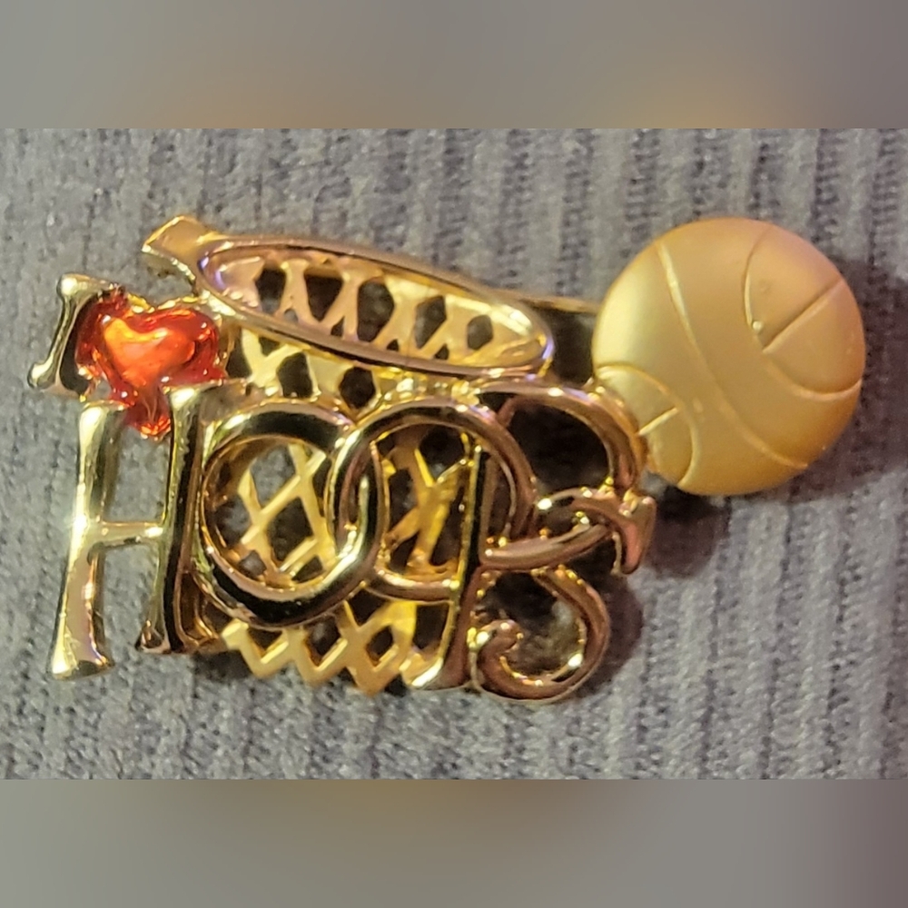 Gold and Cream Women's Brooch